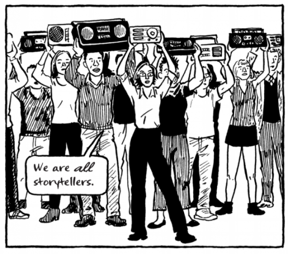 Extrait de la BD Out on the Wire - Jessica Abel