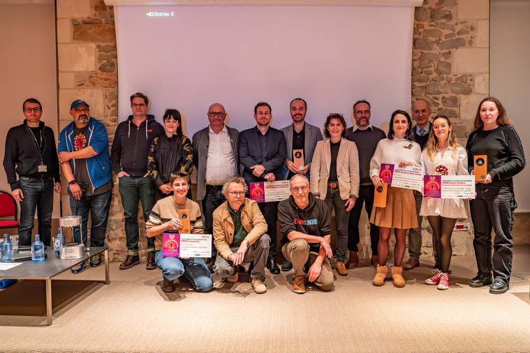 Les lauréates et les jurés du concours de design sonore du Mans Sonore