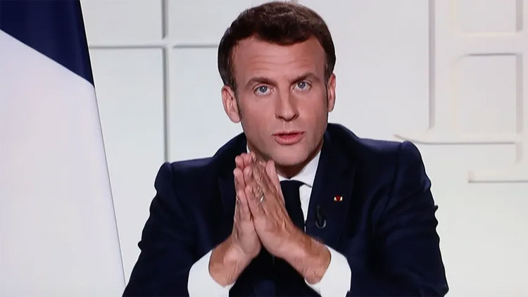 Emmanuel Macron le 31 mars 2020 © Maxppp - PHOTOPQR/LE PARISIEN/MAXPPP